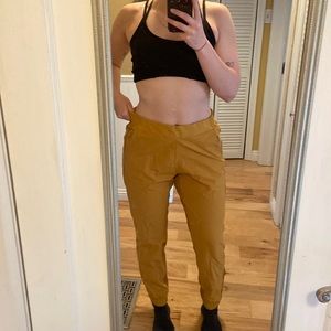 Athleta joggers mustard yellow perfect condition only worn once.